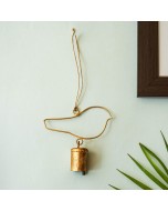 Handmade Copper Bell with Bird Design