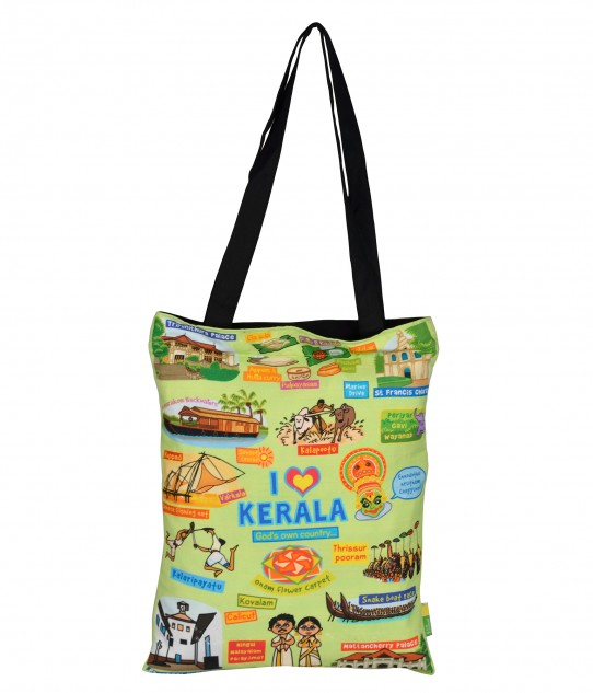 Small Coloured Kerala Cotton Bag