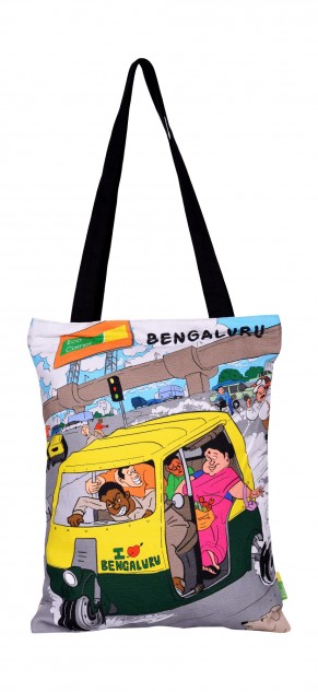 Small Namma Bengaluru Auto Cotton Bag