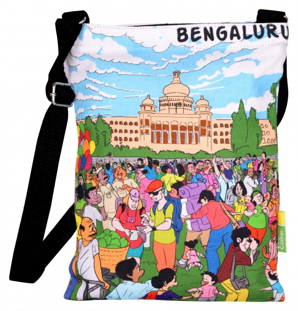 Small Namma Bengaluru Vidhan Soudha Sling Bag