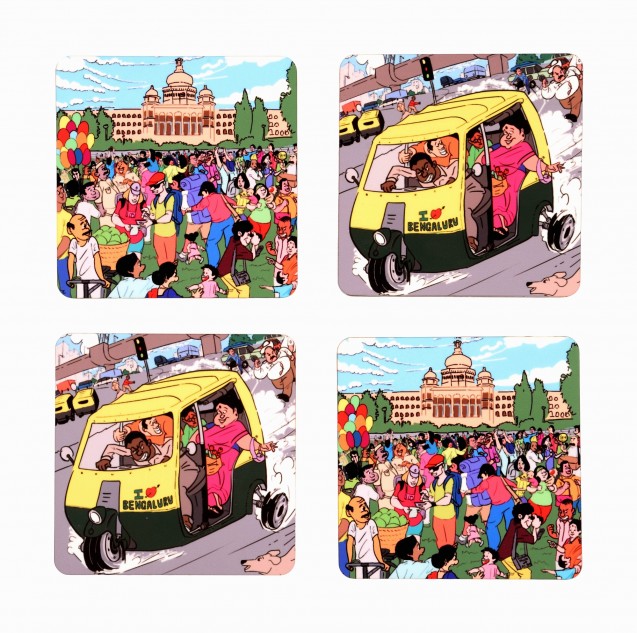 Namma Bengaluru Coaster Set of 4