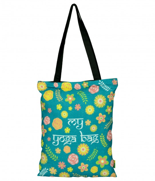 Floral Yoga Cotton Bag