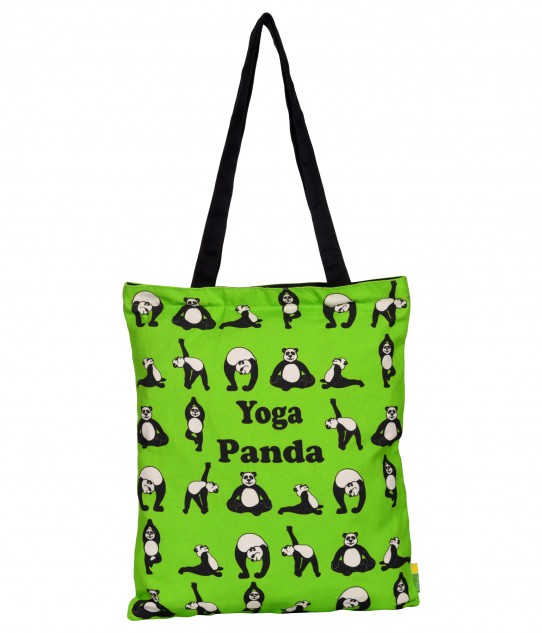 Yoga Panda Cotton Tote Bag