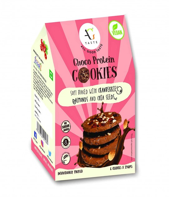 Vegan　Loopify　Cookies　Chocolate　of　Pack　150g　Price　the　Online　at　Best　in　Cranberry　Buy　6,　Almond　India