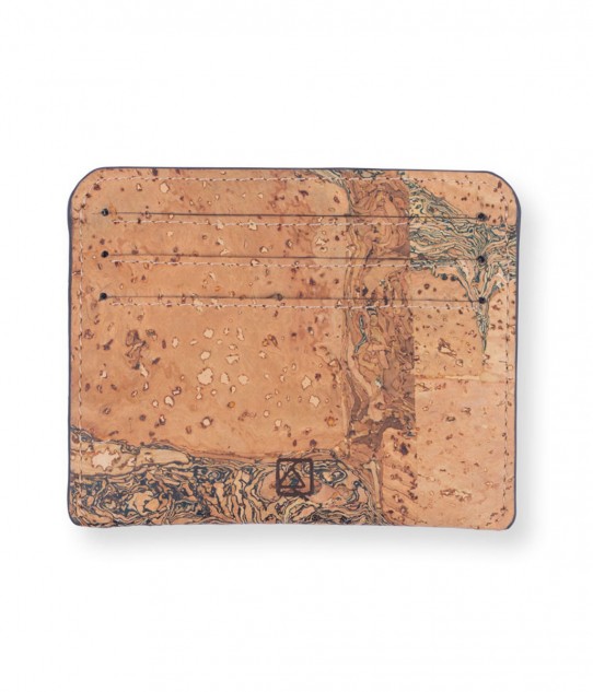 Reilly Card Case, Made from Cork - Multicolour