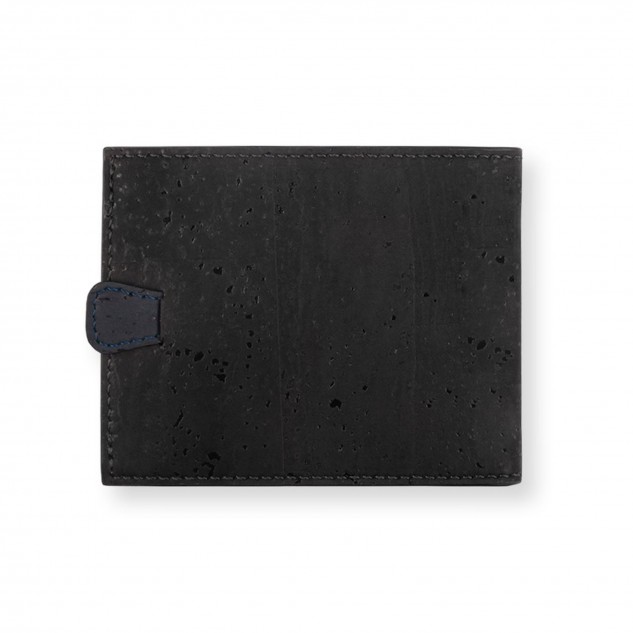 Arden Minimal Wallet, Made from Cork - Black