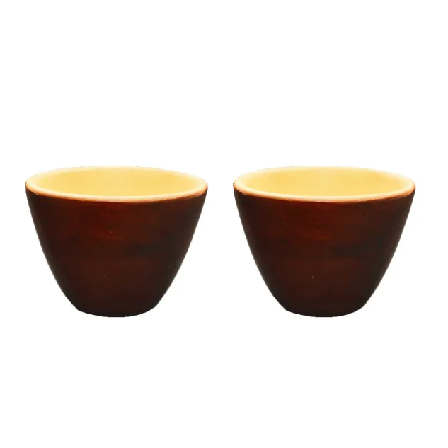 Wooden Rustic Snack Bowls - Set of 2