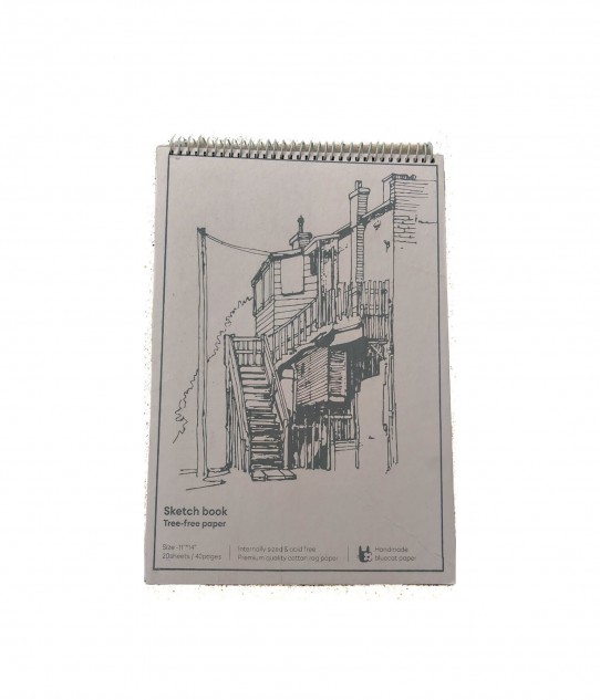 Handmade Sketch/Art Book - White, 14x11