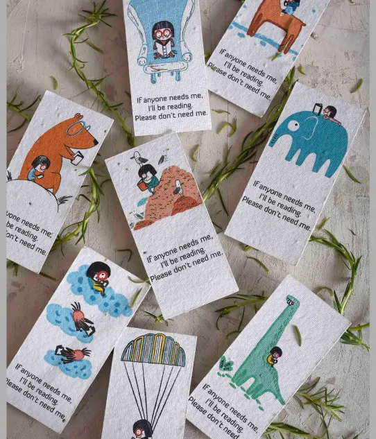 Plantable Seed Paper Bookmarks - Set of 8