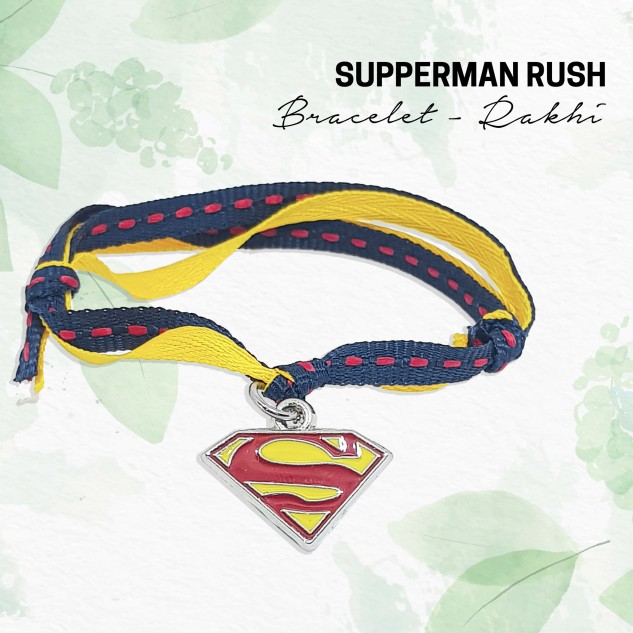 Superman Rush Bracelet Rakhi