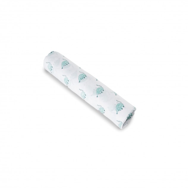 Fat Cat Baby Swaddle - Blue