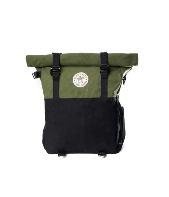 Pangolin Backpack - Olive Green & Charcoal Black