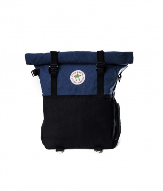 Pangolin Backpack - Navy Blue & Charcoal Black
