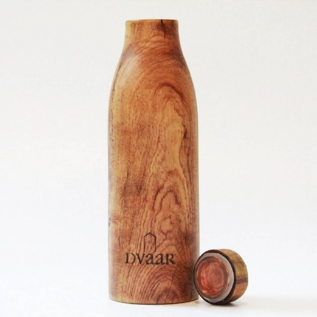 Wooden Copper Bottle - 500 ml
