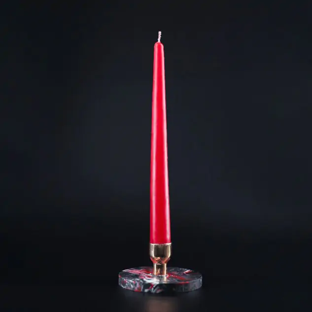 Recycled Plastic Candle Holder - Red
