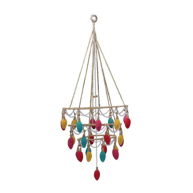 Handcrafted Vibrant Chandelier Wind Chime