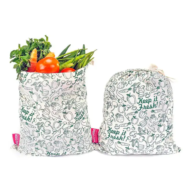 Keep It Fresh Reusable Cotton Bags