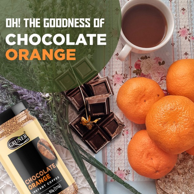 Chocolate & Orange Flavour Instant Coffee - 50 grams