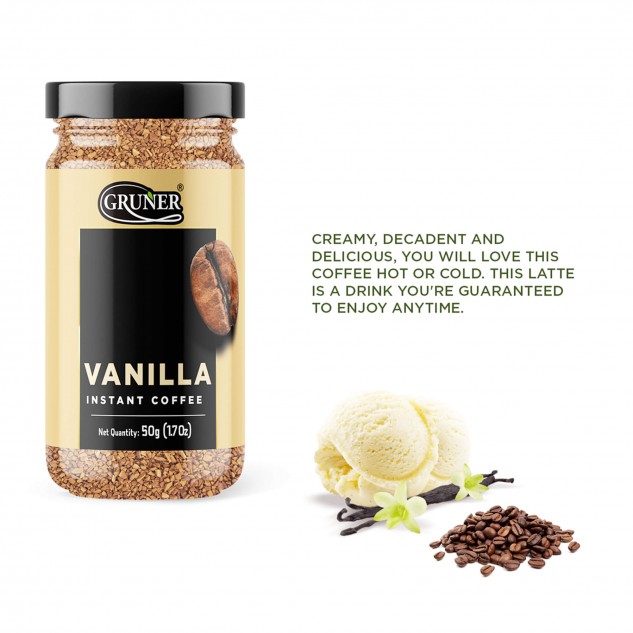 Vanilla Flavour Instant Coffee - 50 grams