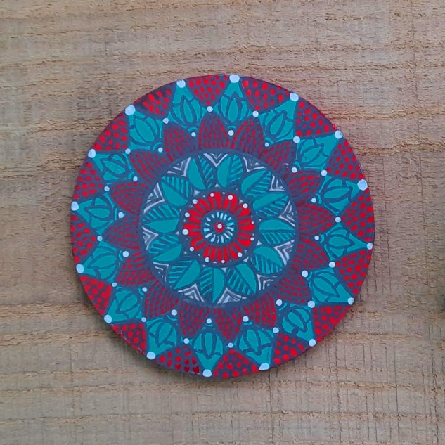 Fridge Magnet - Round, Multicolour