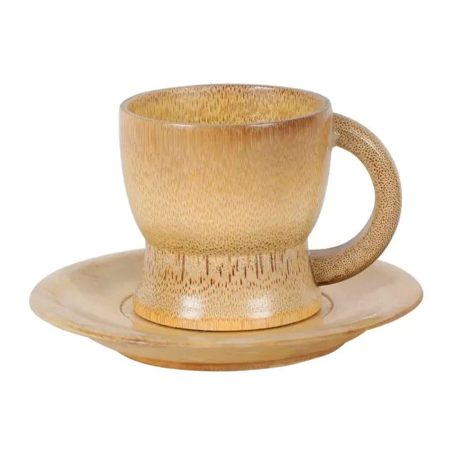 Eco-friendly Handmade Bamboo Cup & Saucer