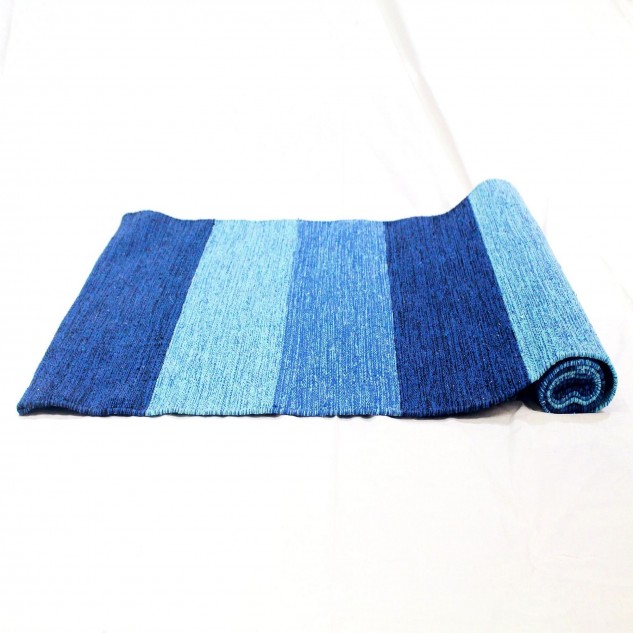 Blue Cotton Floor Mat - Buy Blue Cotton Floor Mat online in India