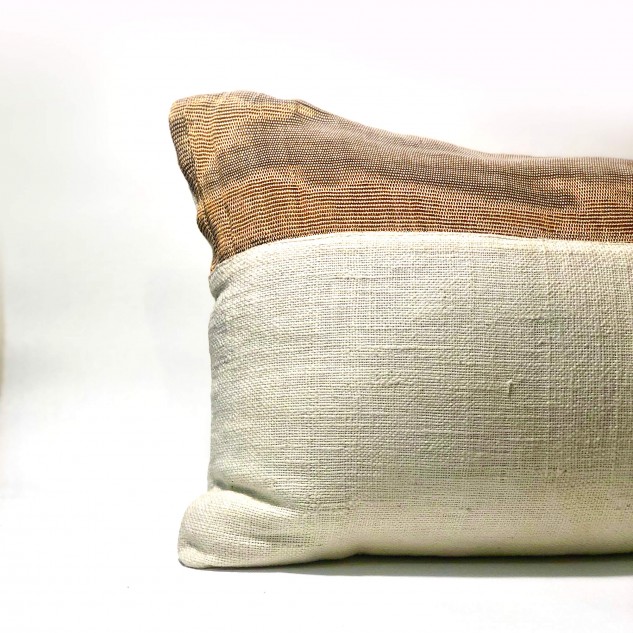 Handwoven Cushion Cover - Multicolour | Made from Upcycled Industrial Waste