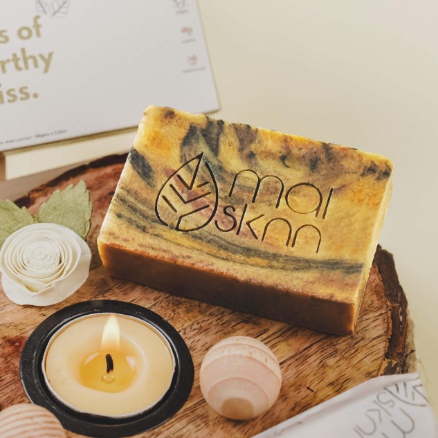 Kiss of Earthy Bliss Soap Bar - 100 grams approx