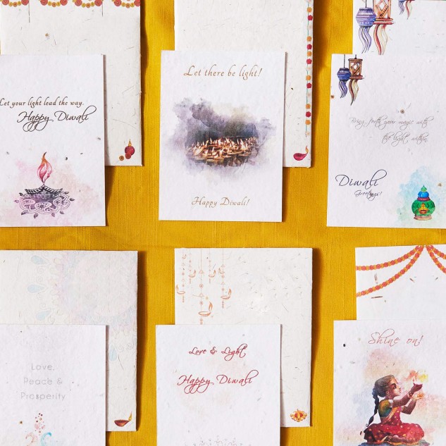 Diwali Assorted Greeting Cards - Set of 6