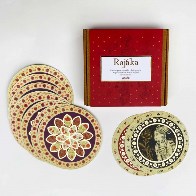 Rajaka Ganjifa Inspired Playing Cards - Multicolour
