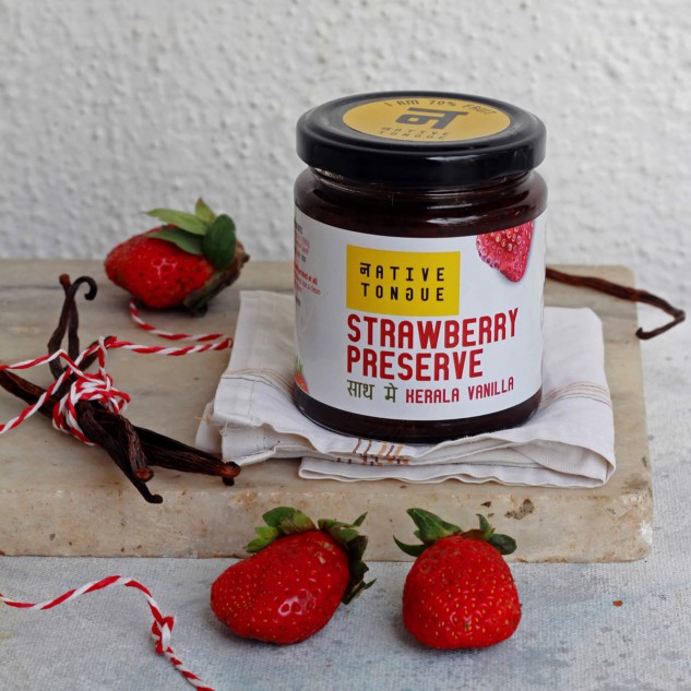 Strawberry Preserve with Kerala Vanilla - 200 grams