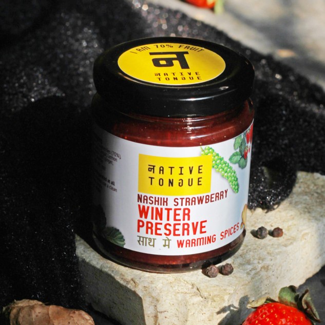 Strawberry Winter Preserve with Warming Spices - 200 grams