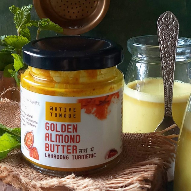 Golden Almond Butter with Lakadong Turmeric - 130 grams