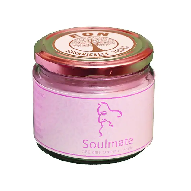 Soulmate Tagore Aromatic Jar Candle - Rose, 250 grams