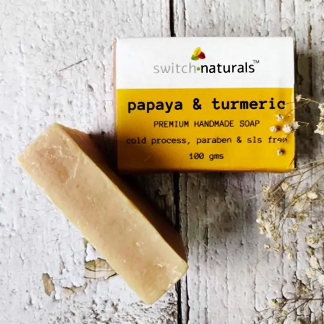 Papaya and Turmeric Premium Soap - 100 grams