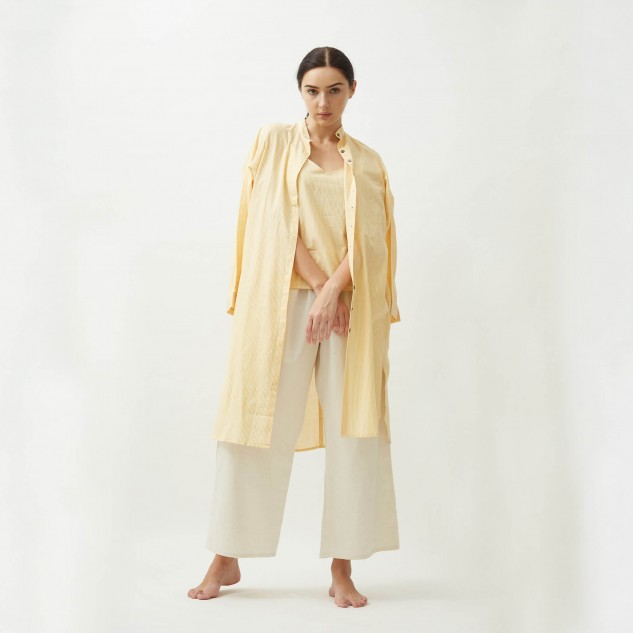 Women's Organic Cotton Florence 3 Piece Set - Sunshine Yellow, Size - XS