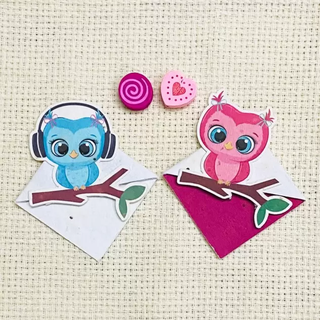 Eco-friendly Owl Bookmarks - Pack of 2