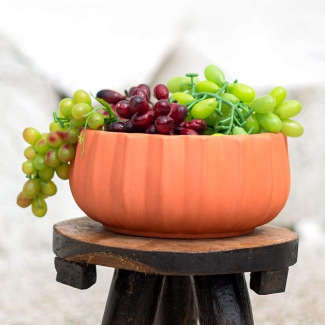 Handcrafted Terracotta Fruit Bonanza Bowl