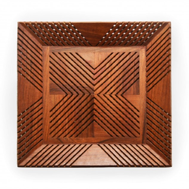 Indian Rosewood Snazzy Square Tray