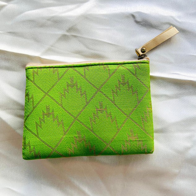 Mulberry Small Green Zip Coin Pouch