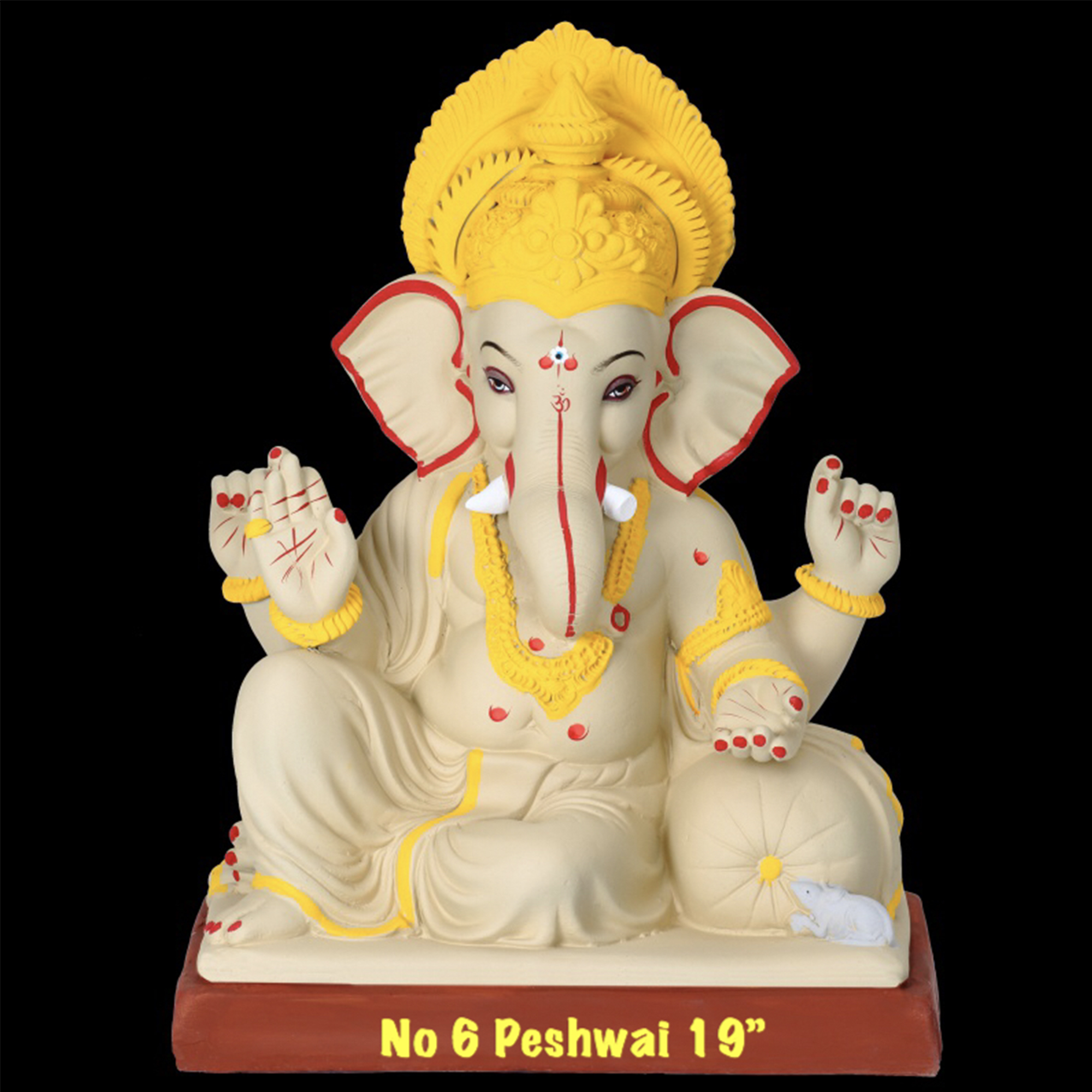 Buy Peshwai Ganesh Idol - 19 Inches, Pune Online at the Best Price in ...