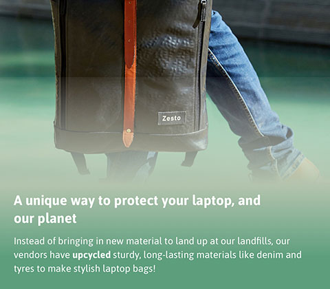 Conscious carry-ons - Laptop bags Banner