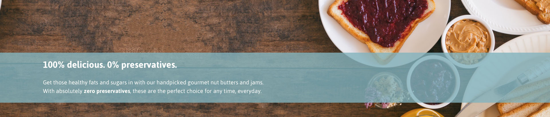 Food for thought - Butters & jams Banner