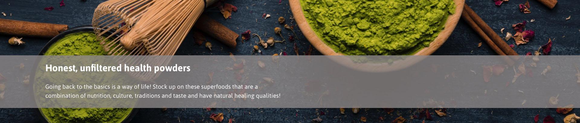 Food for thought - Health powders Banner