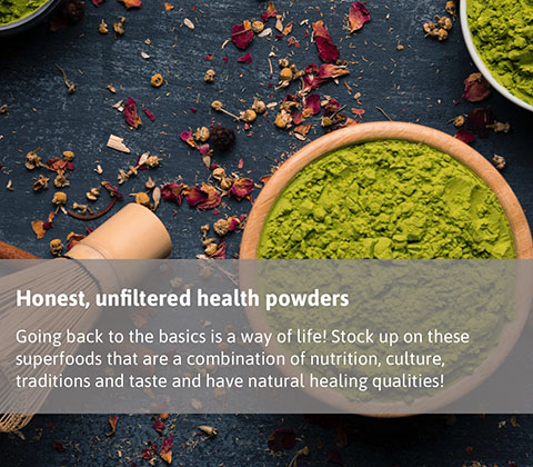 Food for thought - Health powders Banner