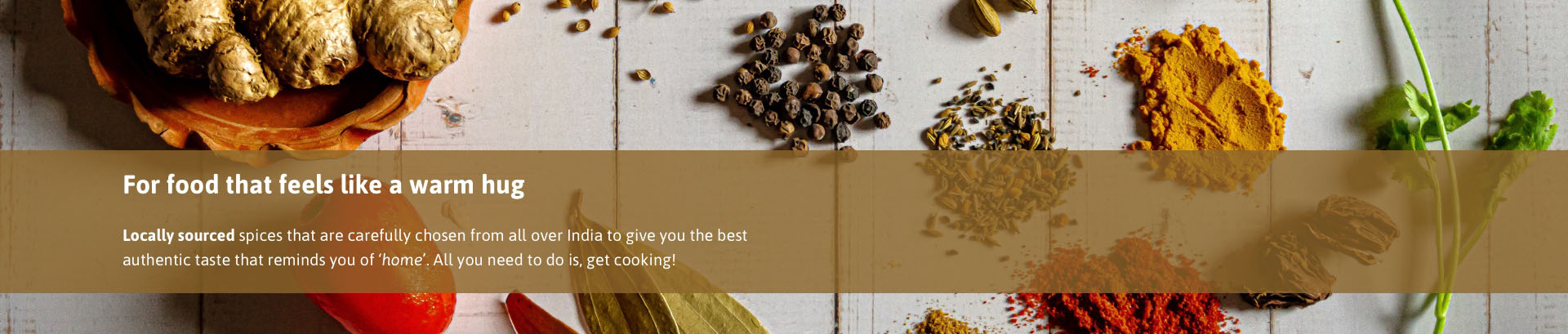 Food for thought - Spices Banner